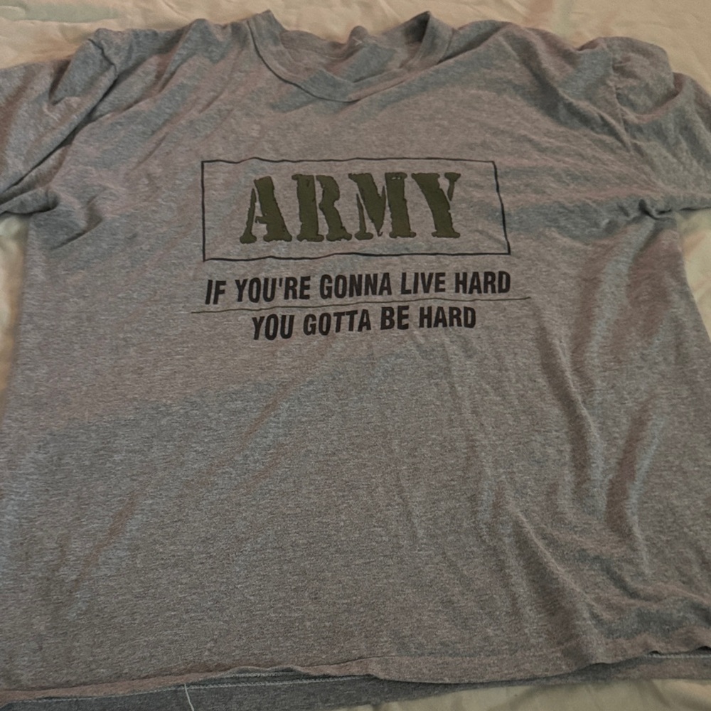 U.S. Army Gray and Green Short Sleeve Tee